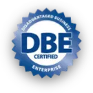 DBE certified — Disadvantaged Business Enterprise